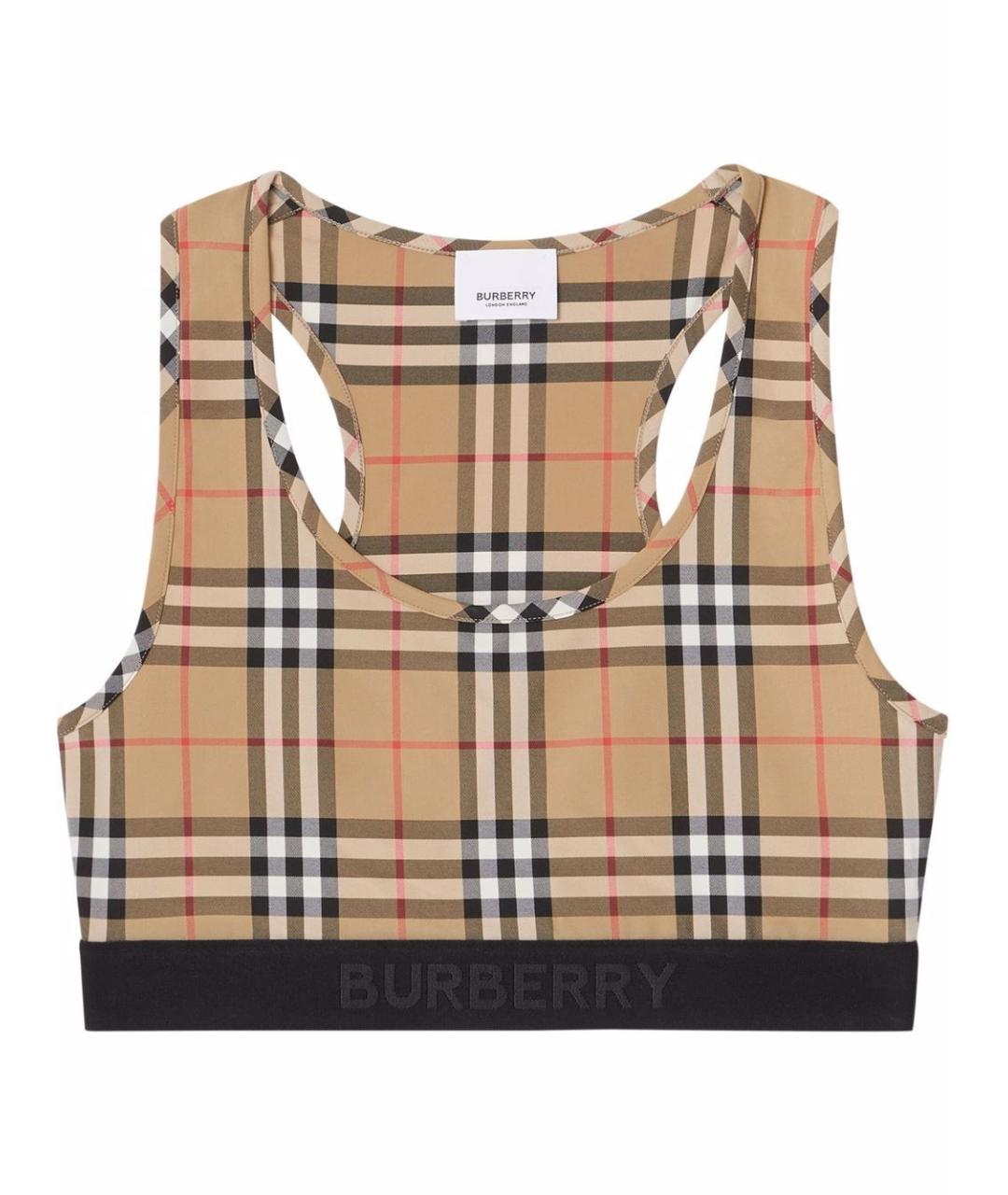BURBERRY Мульти полиамидовая майка, фото 1