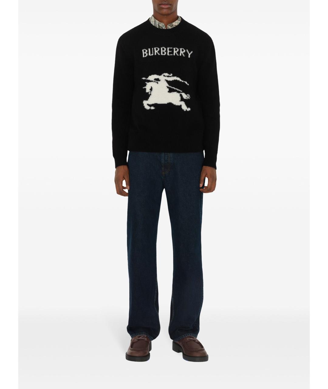 BURBERRY Черный джемпер / свитер, фото 2