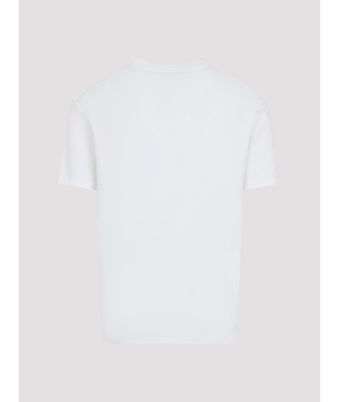 VALENTINO Белая хлопковая футболка, фото 2