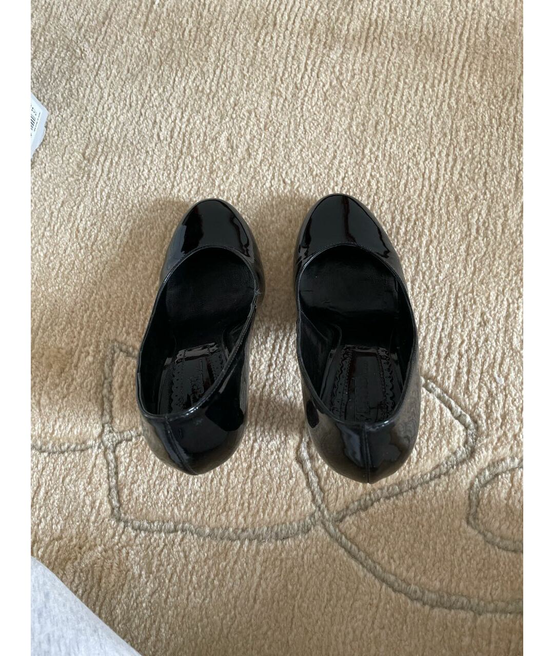 GIANFRANCO FERRE Черные туфли из лакированной кожи, фото 3