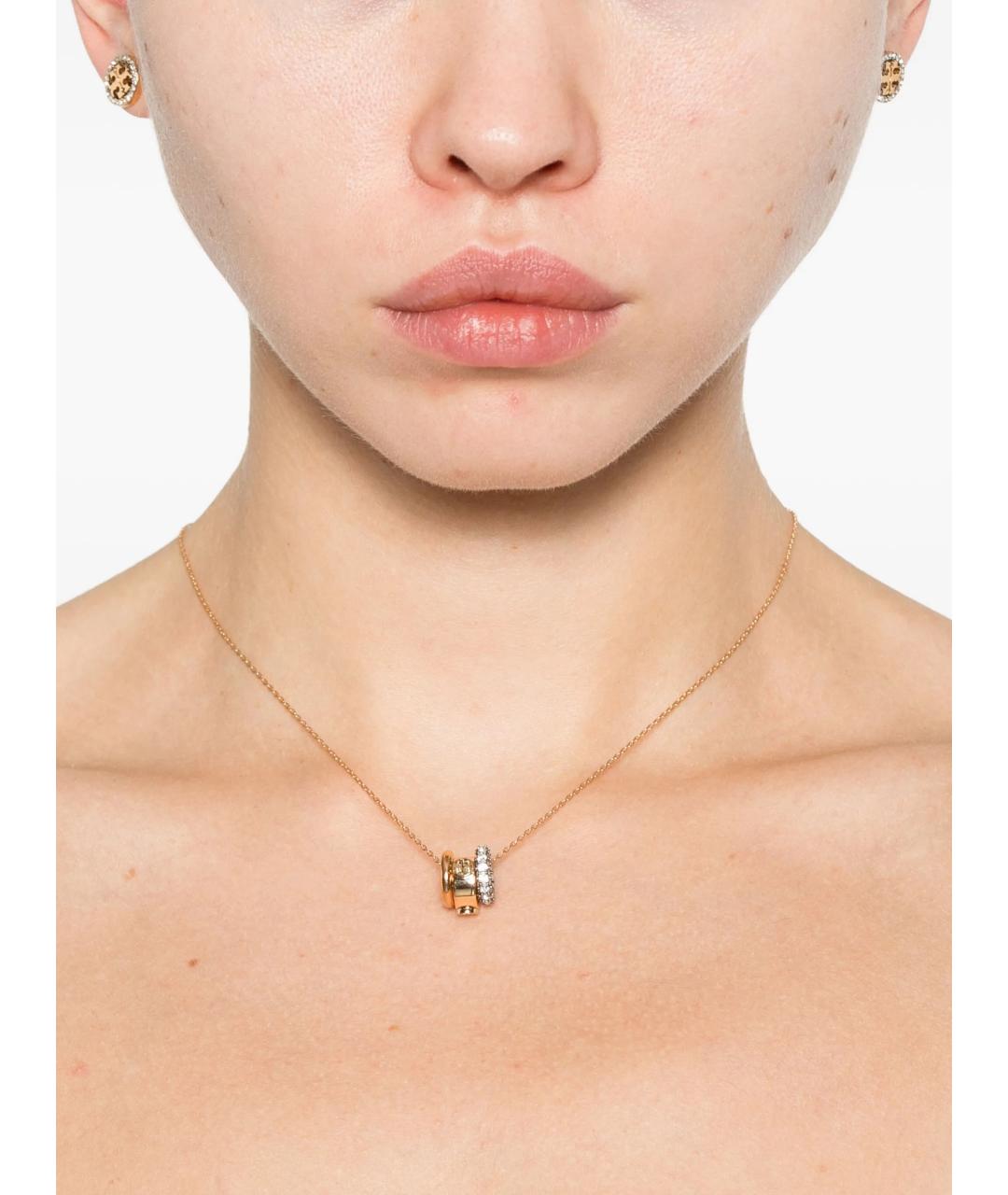 TORY BURCH Золотая металлическая подвеска, фото 2