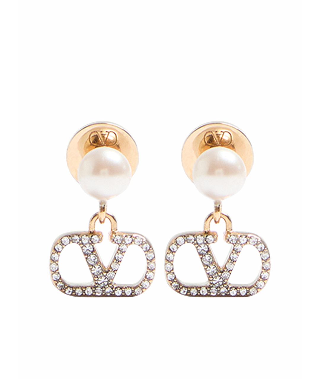 VALENTINO Золотые металлические серьги, фото 1