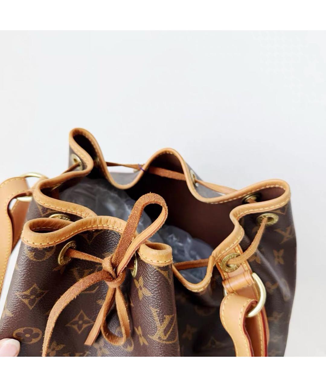 LOUIS VUITTON Коричневая кожаная сумка тоут, фото 2