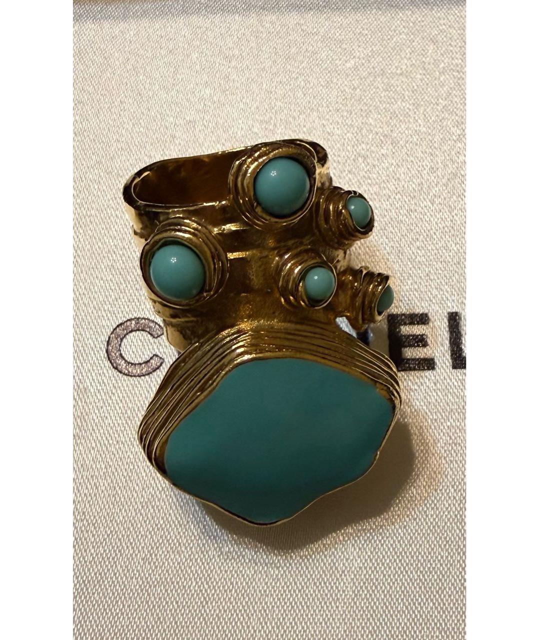 SAINT LAURENT Бирюзовое кольцо, фото 5