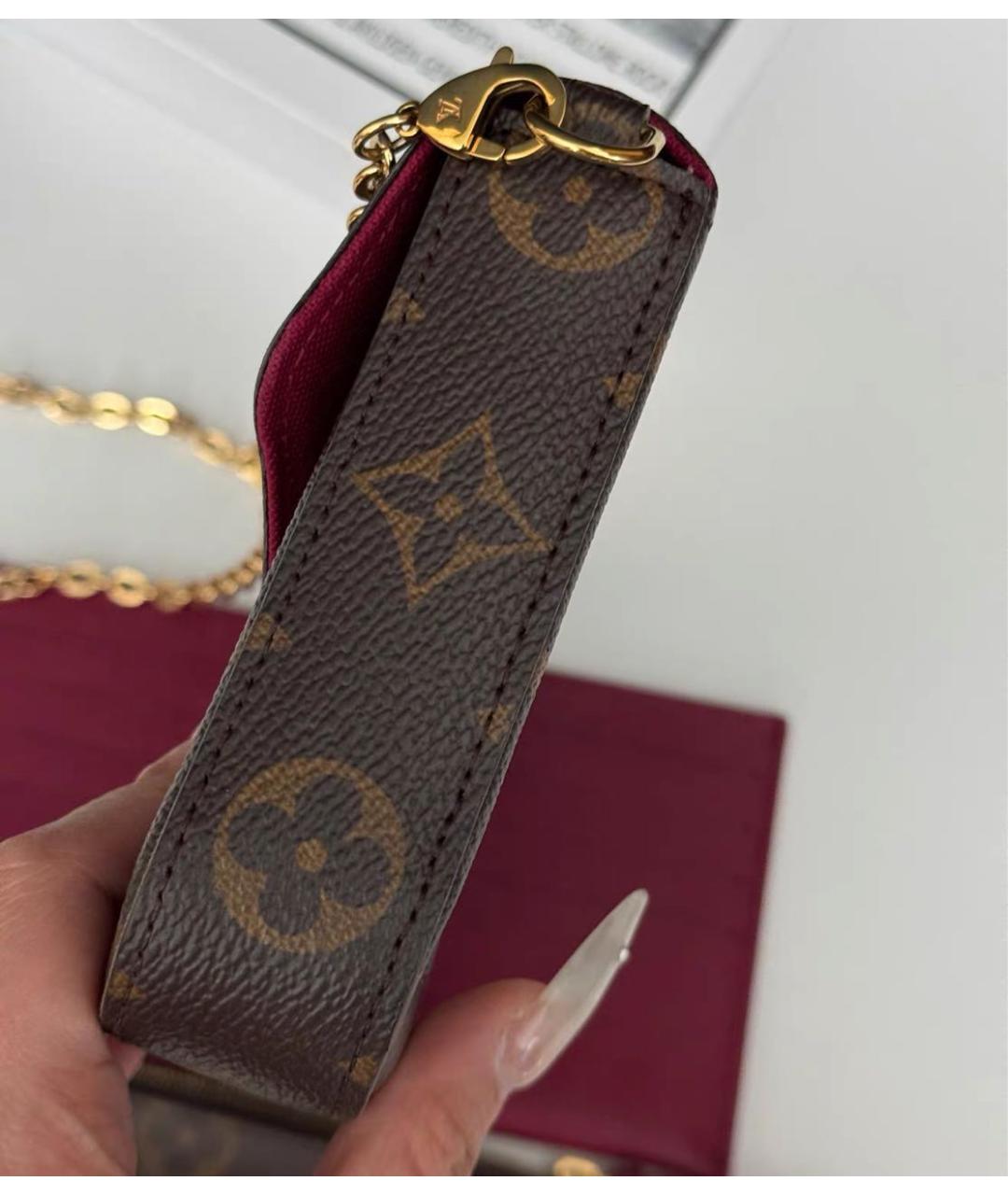 LOUIS VUITTON Коричневая сумка через плечо, фото 3