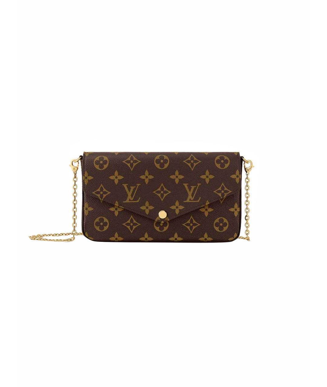 LOUIS VUITTON Коричневая сумка через плечо, фото 1