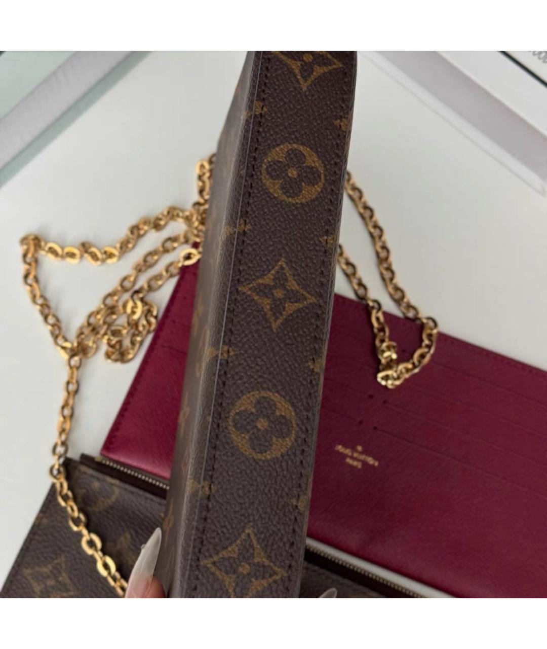 LOUIS VUITTON Коричневая сумка через плечо, фото 5