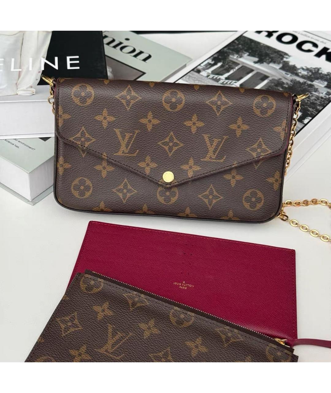 LOUIS VUITTON Коричневая сумка через плечо, фото 9