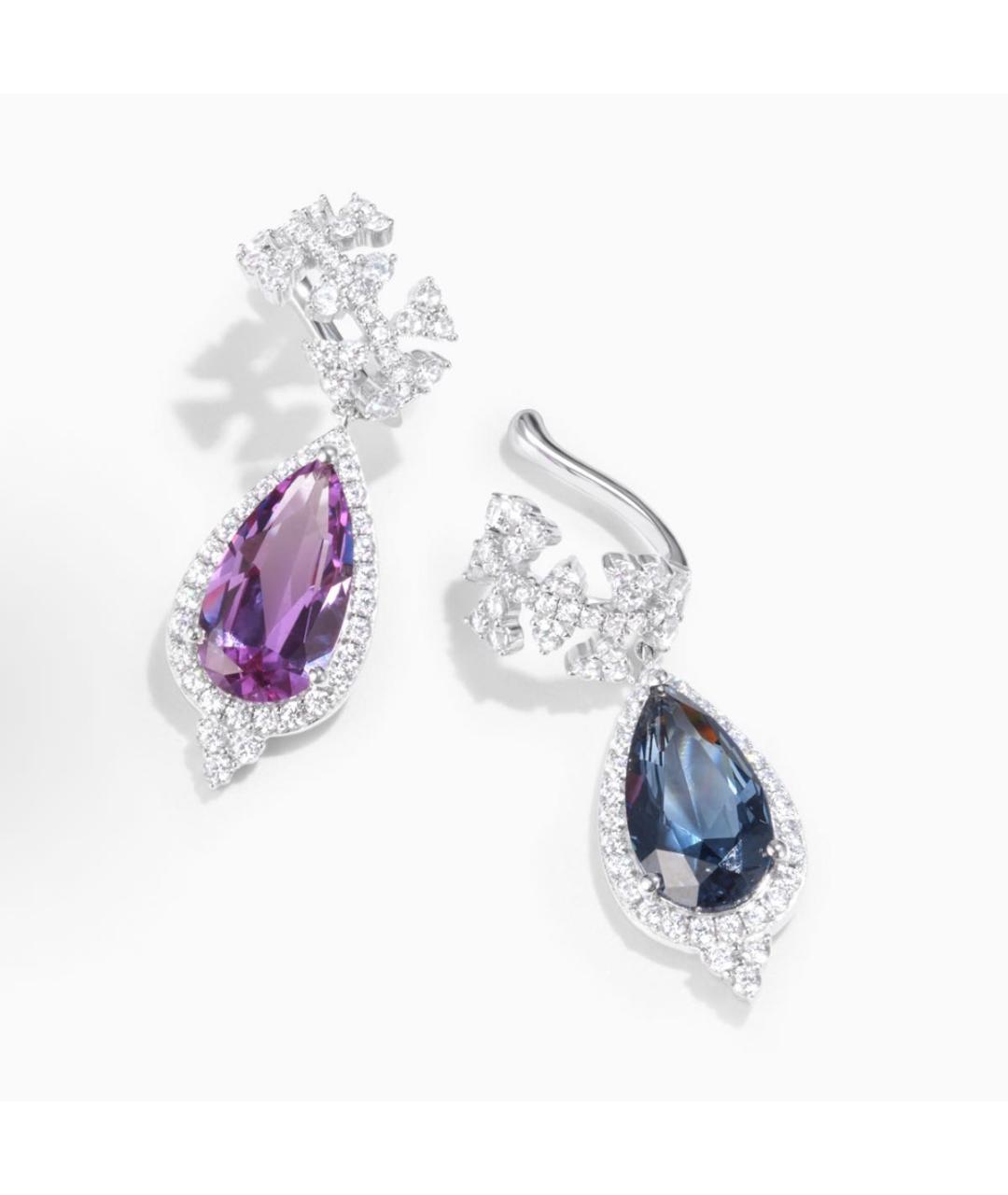 APM Monaco Фиолетовые серебряные клипсы, фото 2