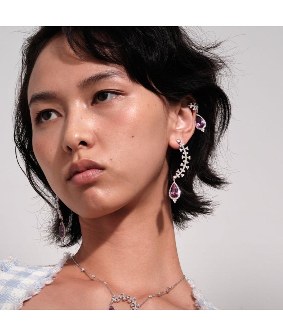 APM Monaco Фиолетовые серебряные клипсы, фото 5