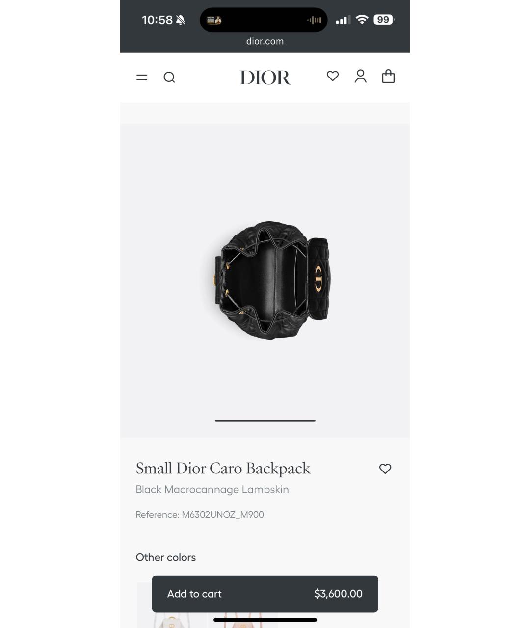 CHRISTIAN DIOR Черный кожаный рюкзак, фото 4