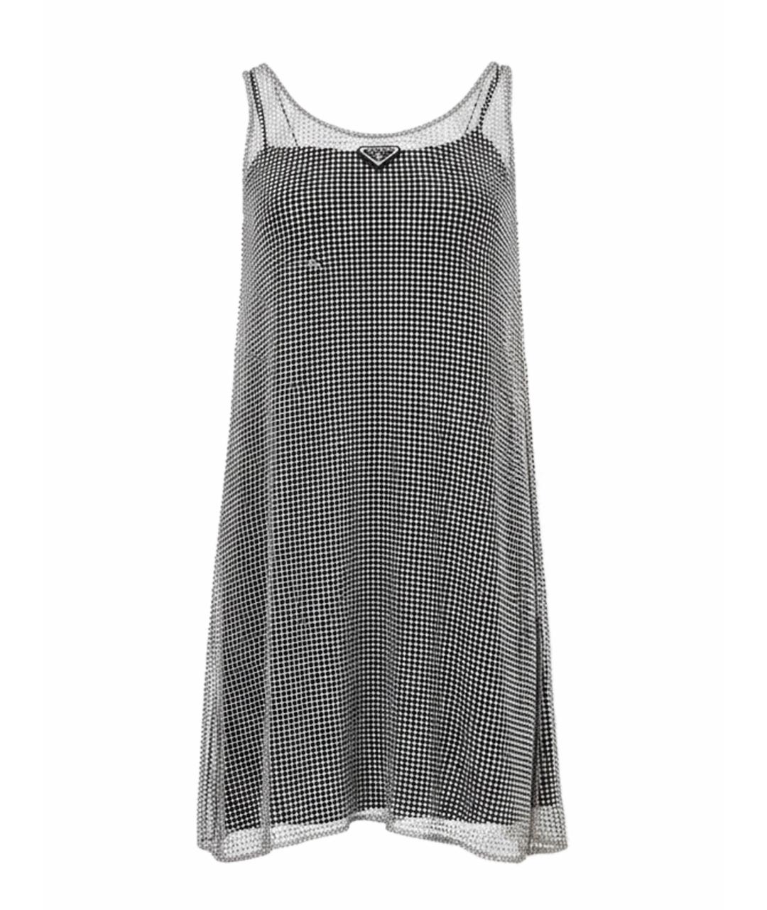 PRADA Черное шелковое вечернее платье, фото 1