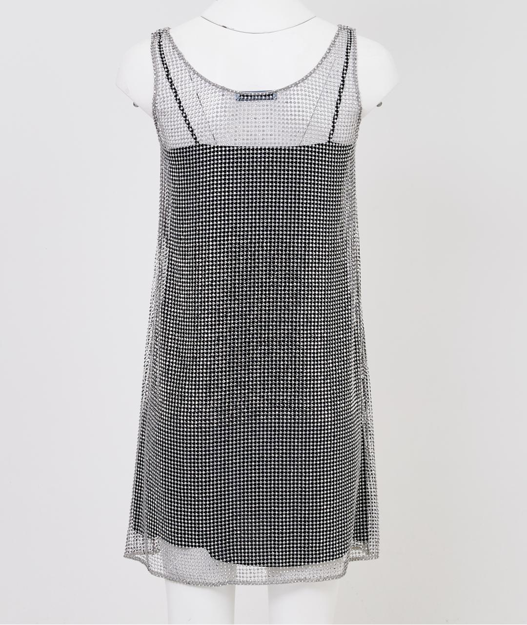 PRADA Черное шелковое вечернее платье, фото 2