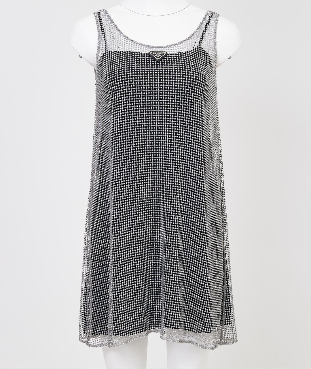 PRADA Черное шелковое вечернее платье, фото 9