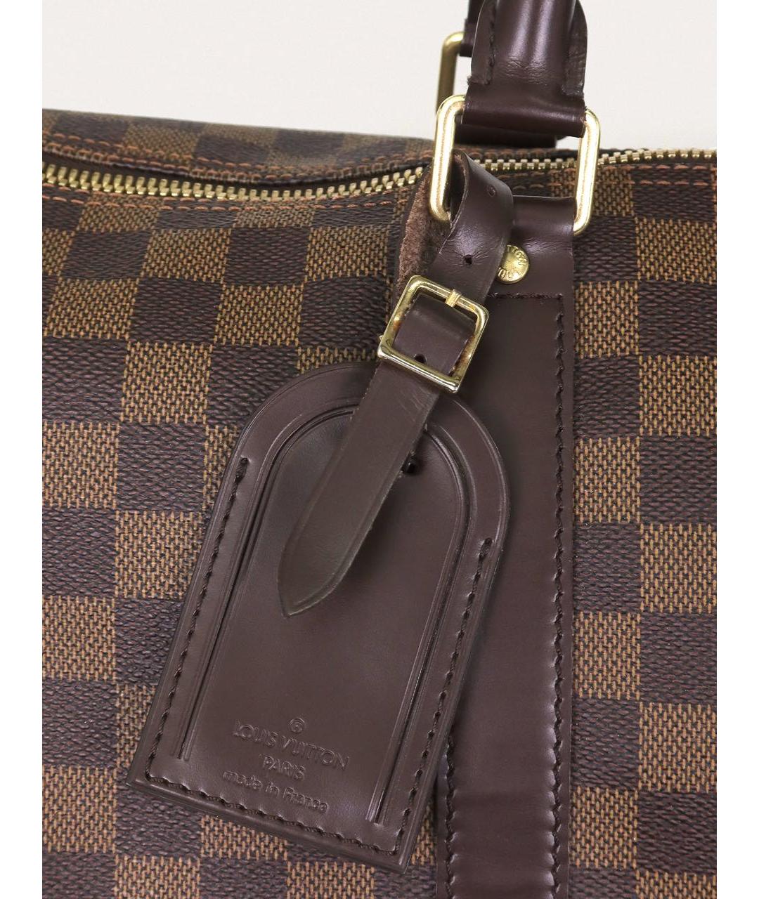 LOUIS VUITTON Коричневая дорожная/спортивная сумка, фото 7