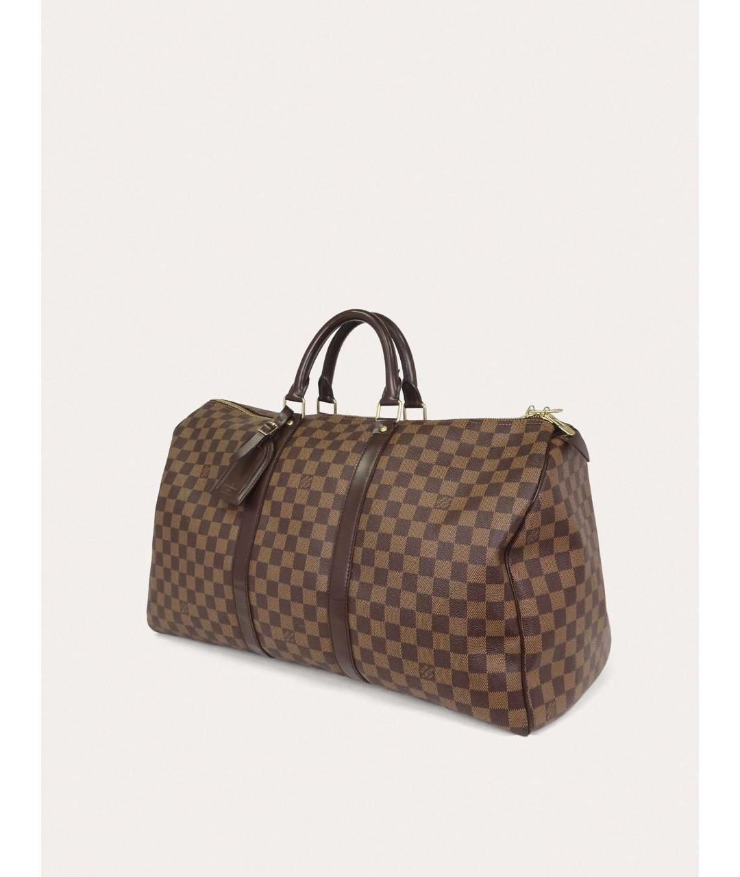 LOUIS VUITTON Коричневая дорожная/спортивная сумка, фото 3