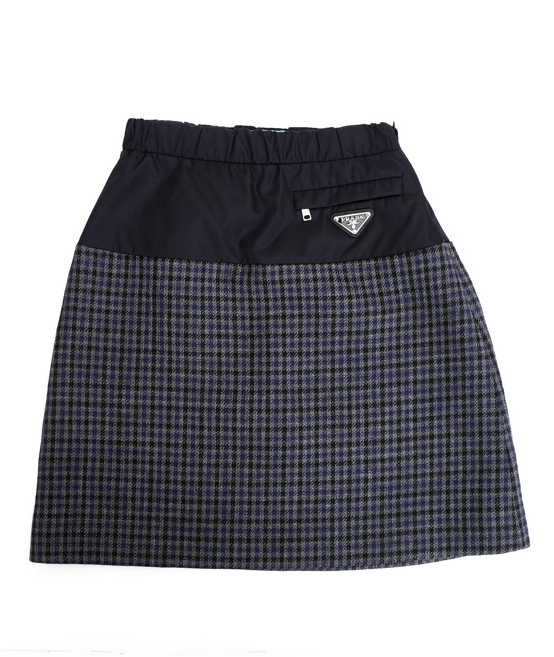 PRADA Черный шерстяной костюм с юбками, фото 2