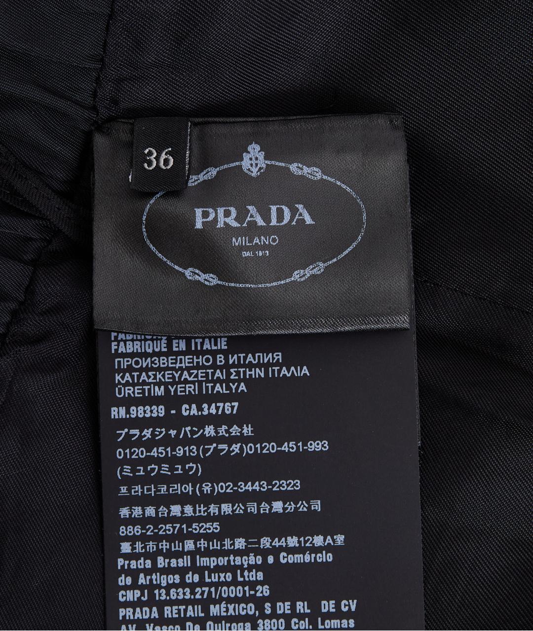 PRADA Черный шерстяной костюм с юбками, фото 8