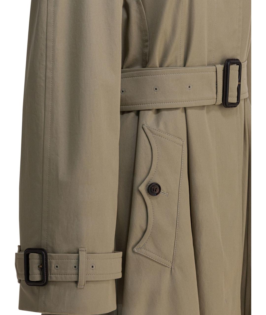 BURBERRY Бежевый хлопковый тренч/плащ, фото 4