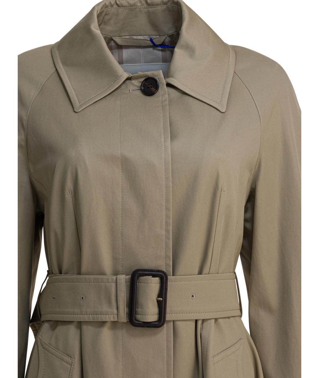 BURBERRY Бежевый хлопковый тренч/плащ, фото 3