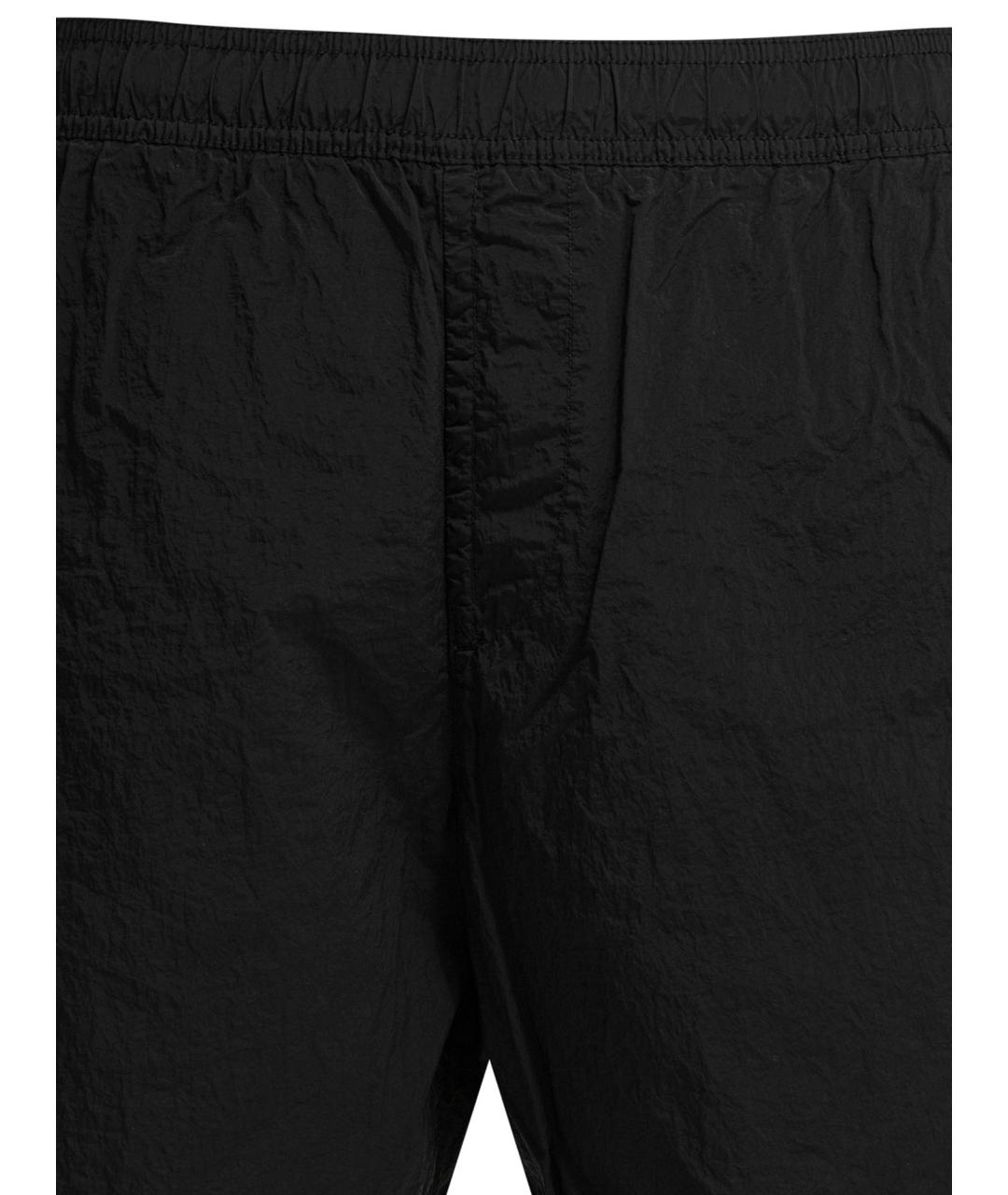 STONE ISLAND Черные полиамидовые шорты, фото 3