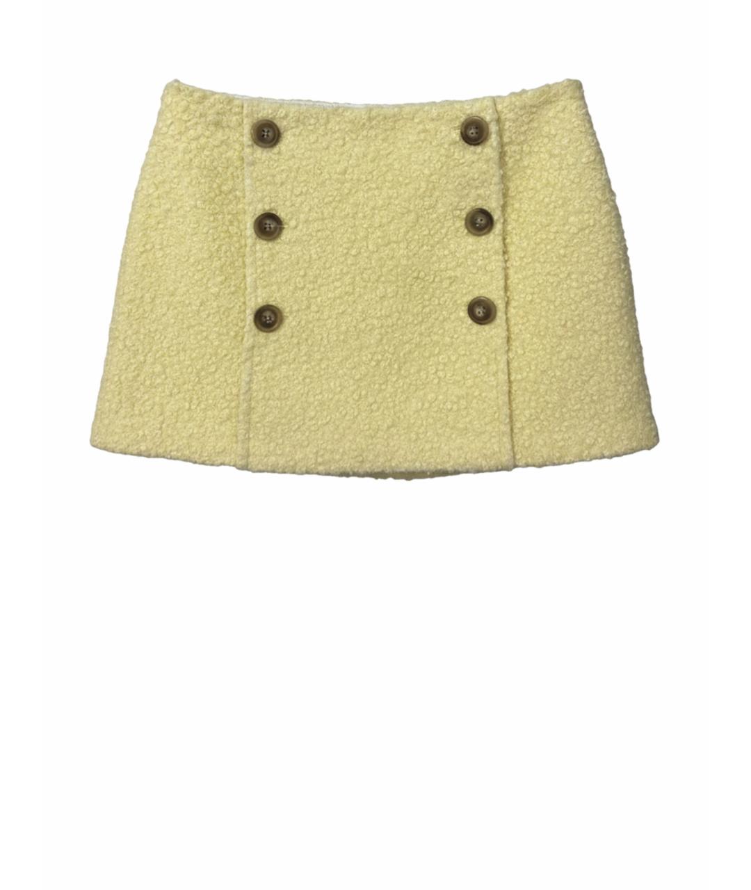 TWIN-SET Желтая юбка мини, фото 1