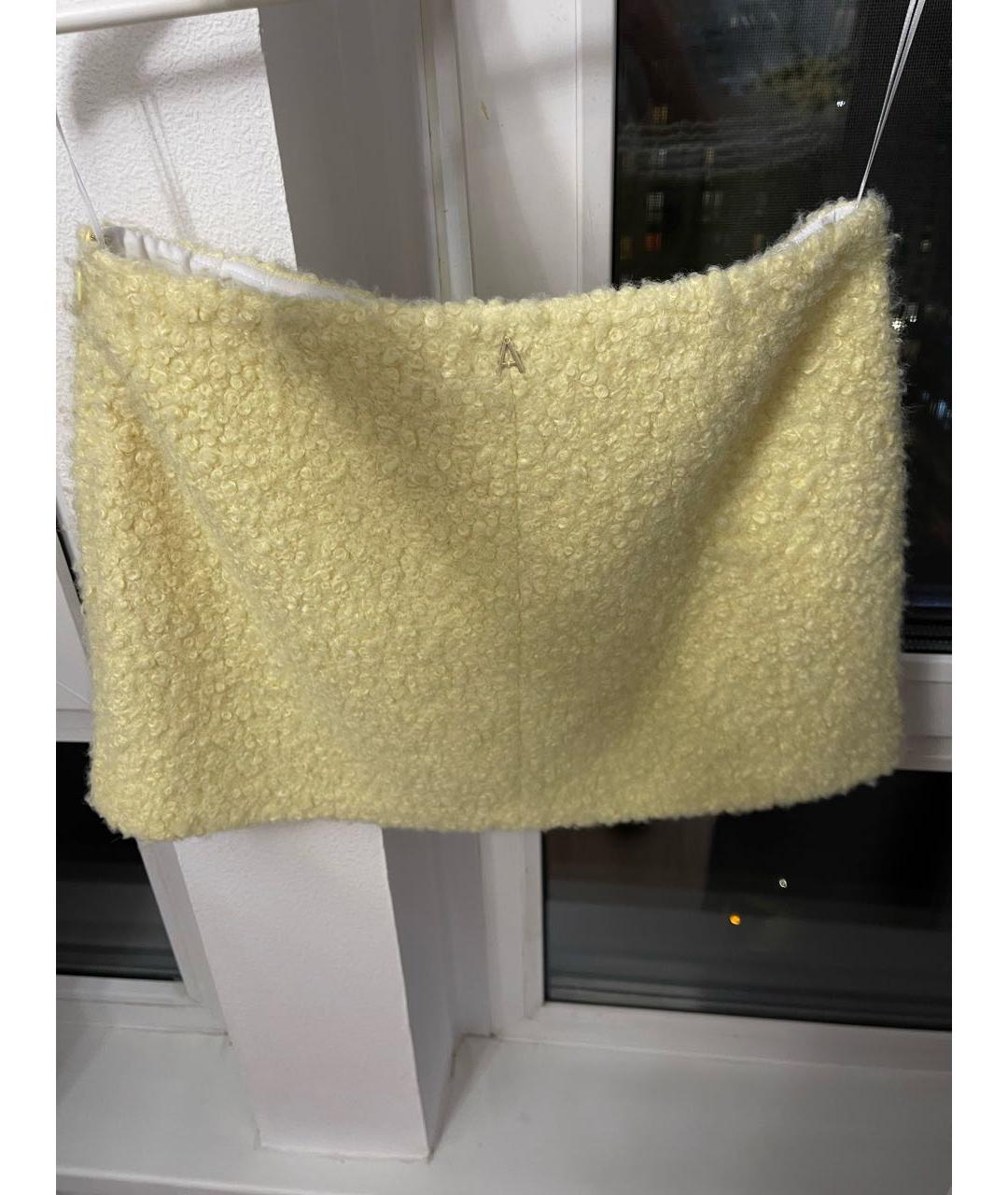 TWIN-SET Желтая юбка мини, фото 2