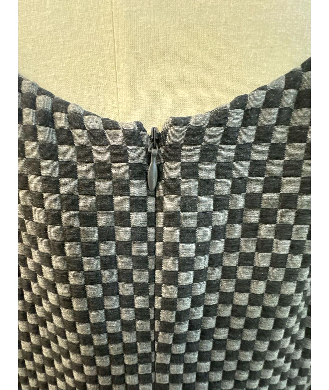 GIORGIO ARMANI Серое вискозное платье, фото 3