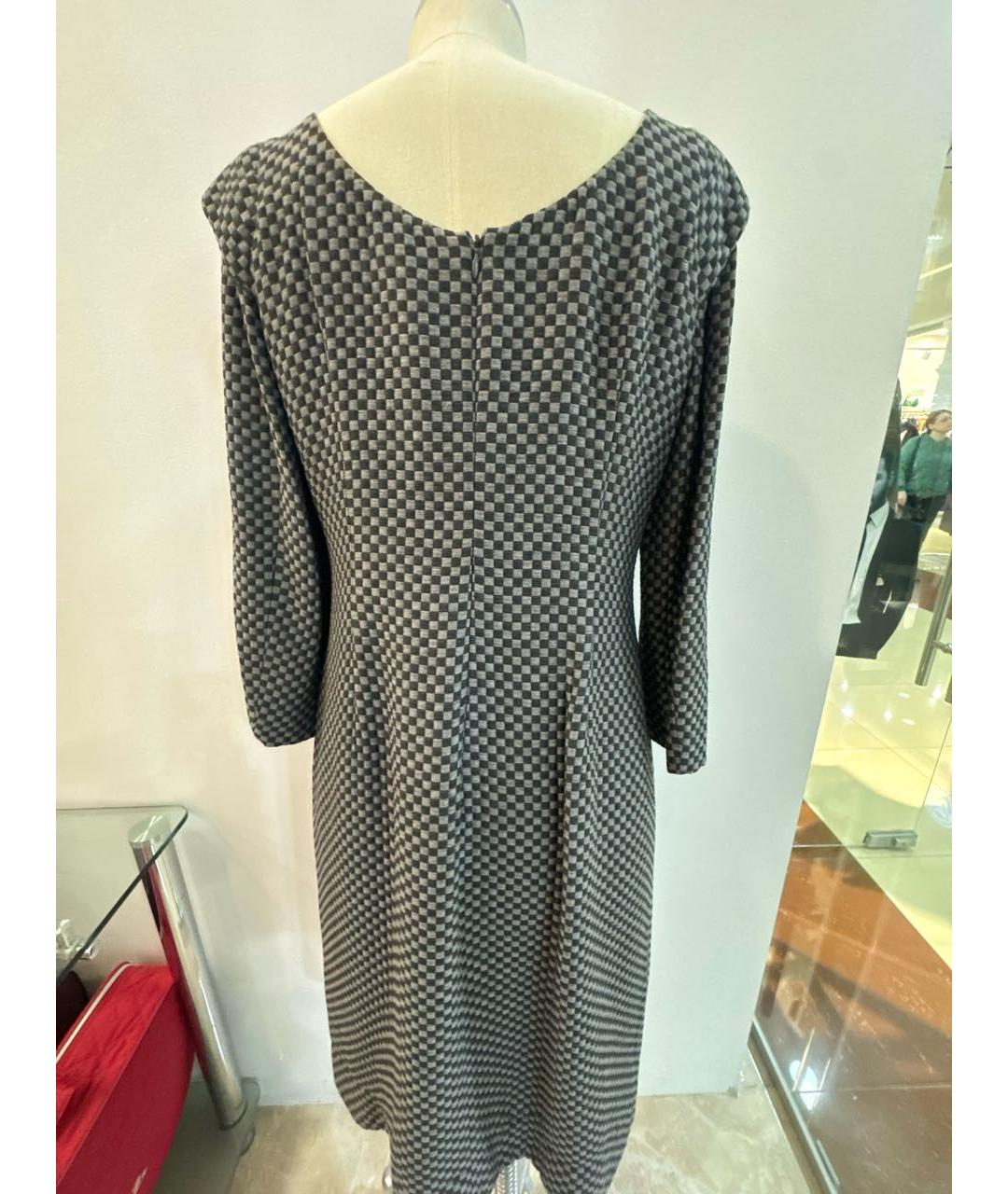 GIORGIO ARMANI Серое вискозное платье, фото 2