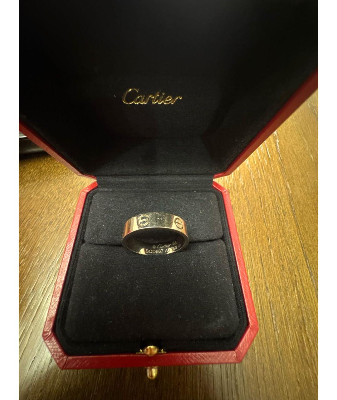 CARTIER Белое кольцо из белого золота, фото 3