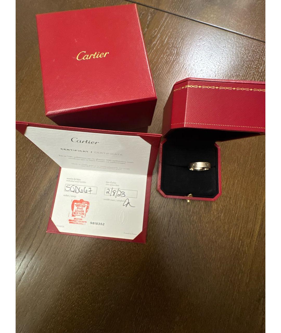 CARTIER Белое кольцо из белого золота, фото 8