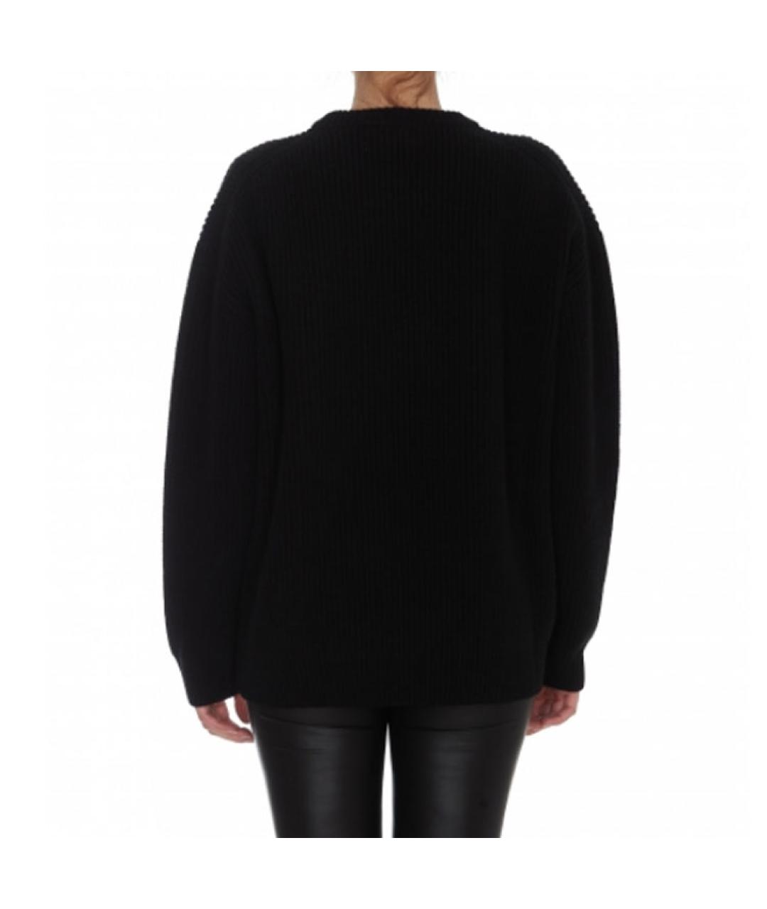 CELINE Черный шерстяной джемпер / свитер, фото 4