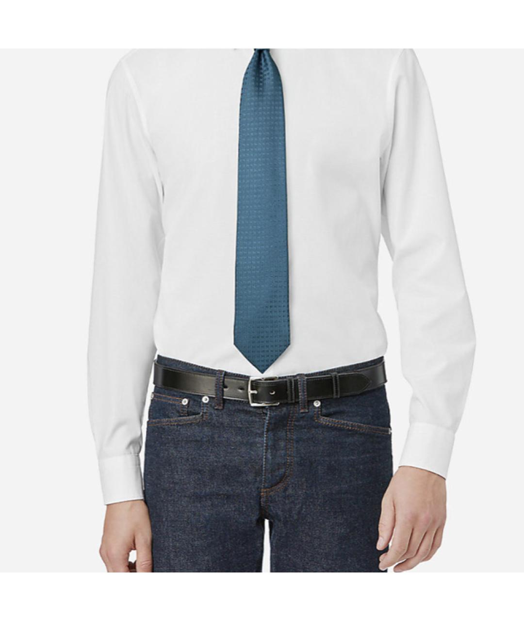 HERMES Зеленый галстук, фото 2