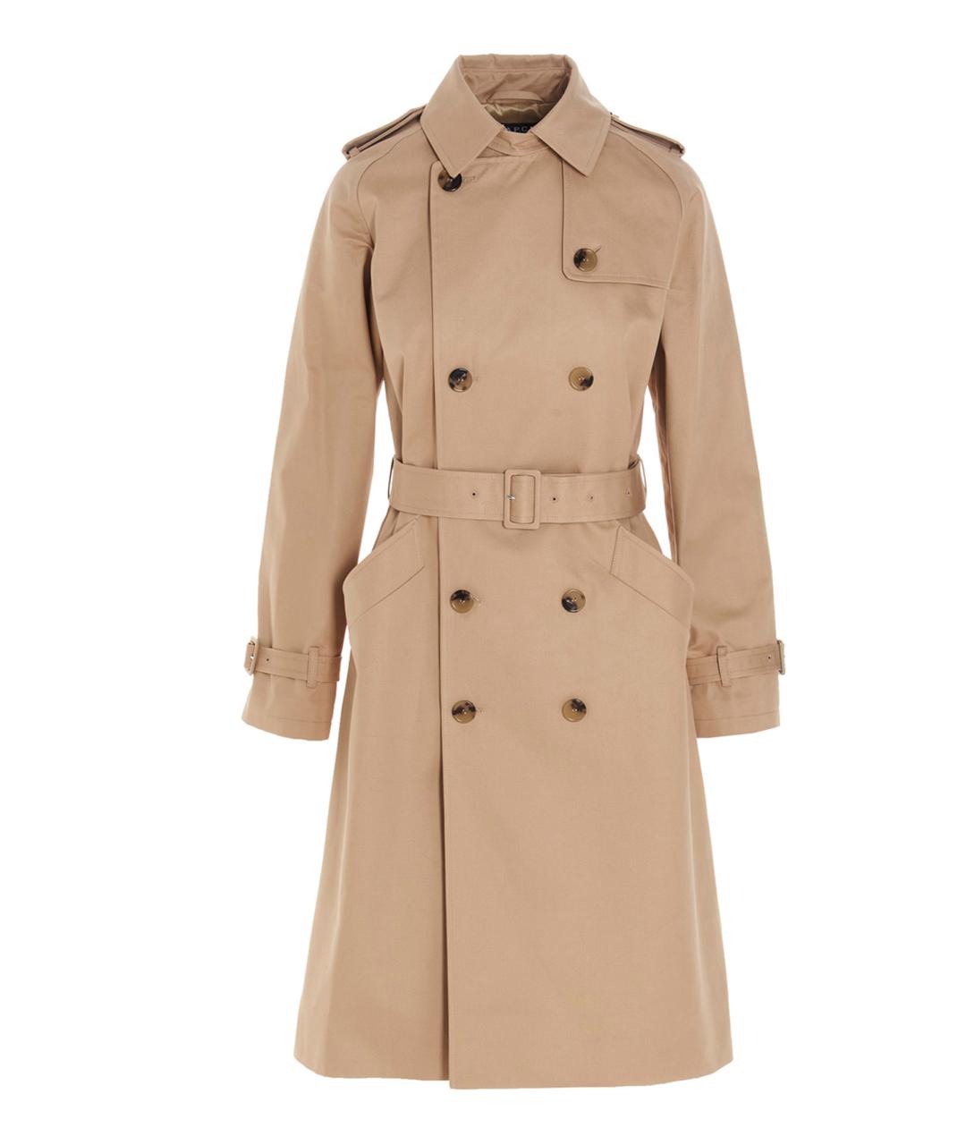 A.P.C. Бежевый хлопковый тренч/плащ, фото 1