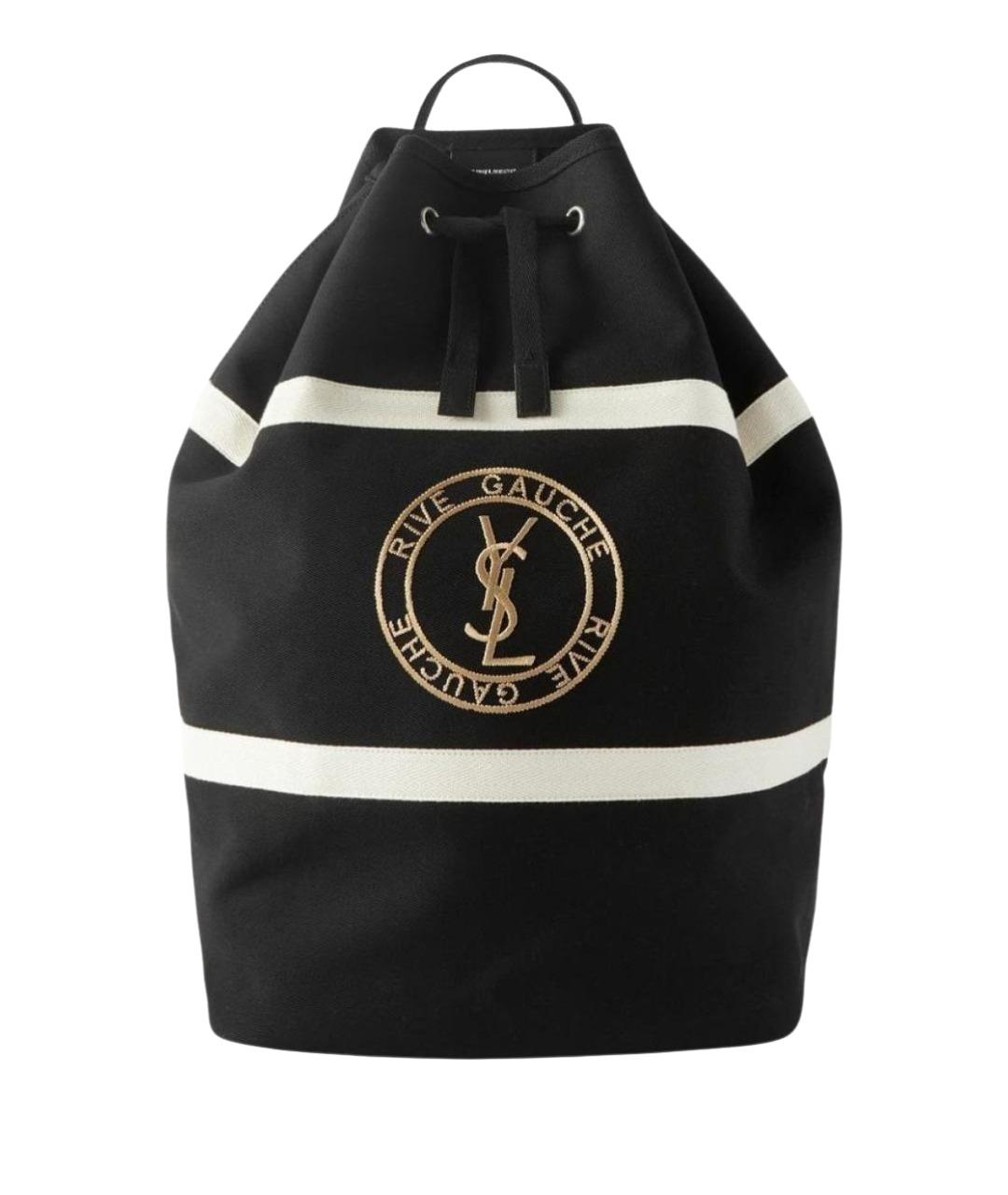 SAINT LAURENT Черный тканевый рюкзак, фото 1