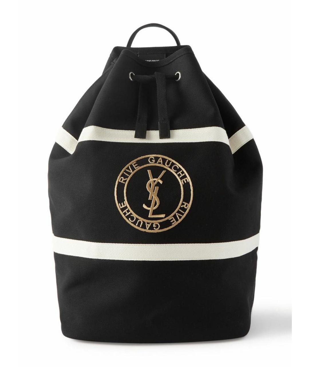 SAINT LAURENT Черный тканевый рюкзак, фото 6