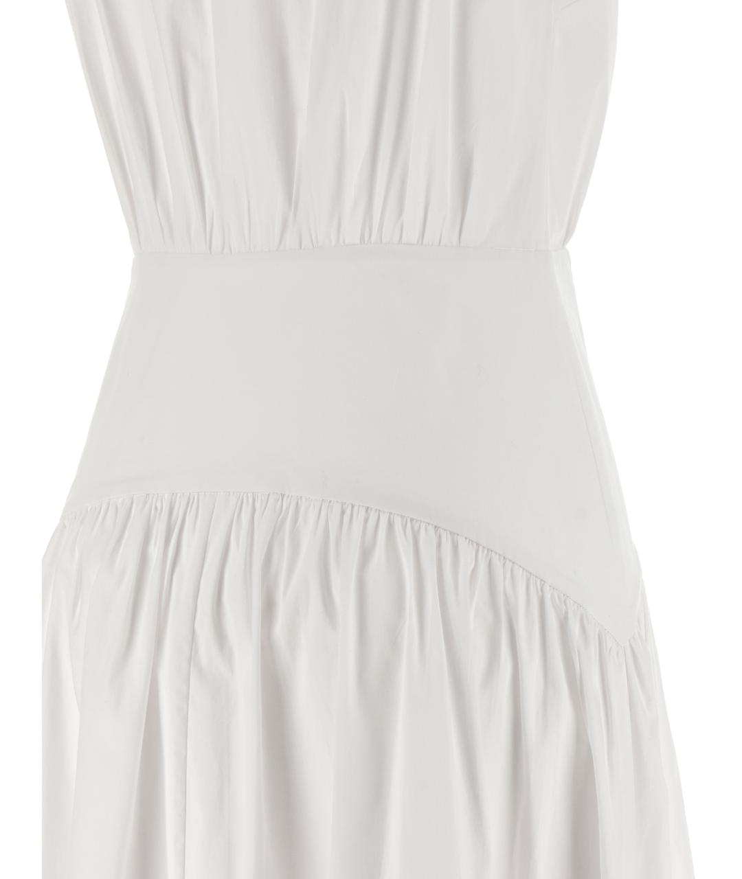 STAUD Белое хлопковое повседневное платье, фото 4