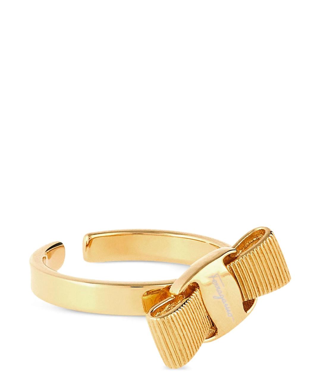 FERRAGAMO Золотое металлическое кольцо, фото 2