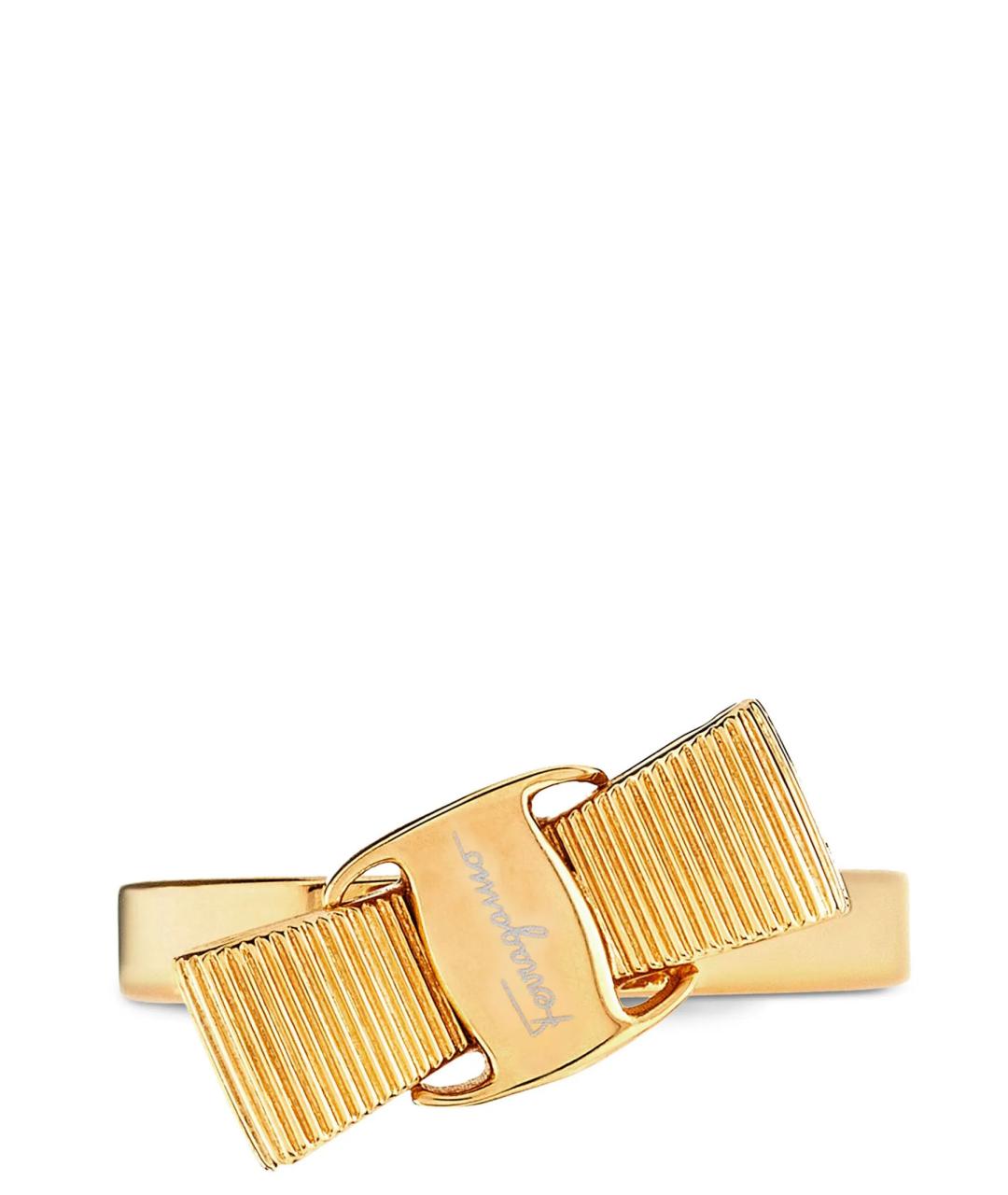 FERRAGAMO Золотое металлическое кольцо, фото 1