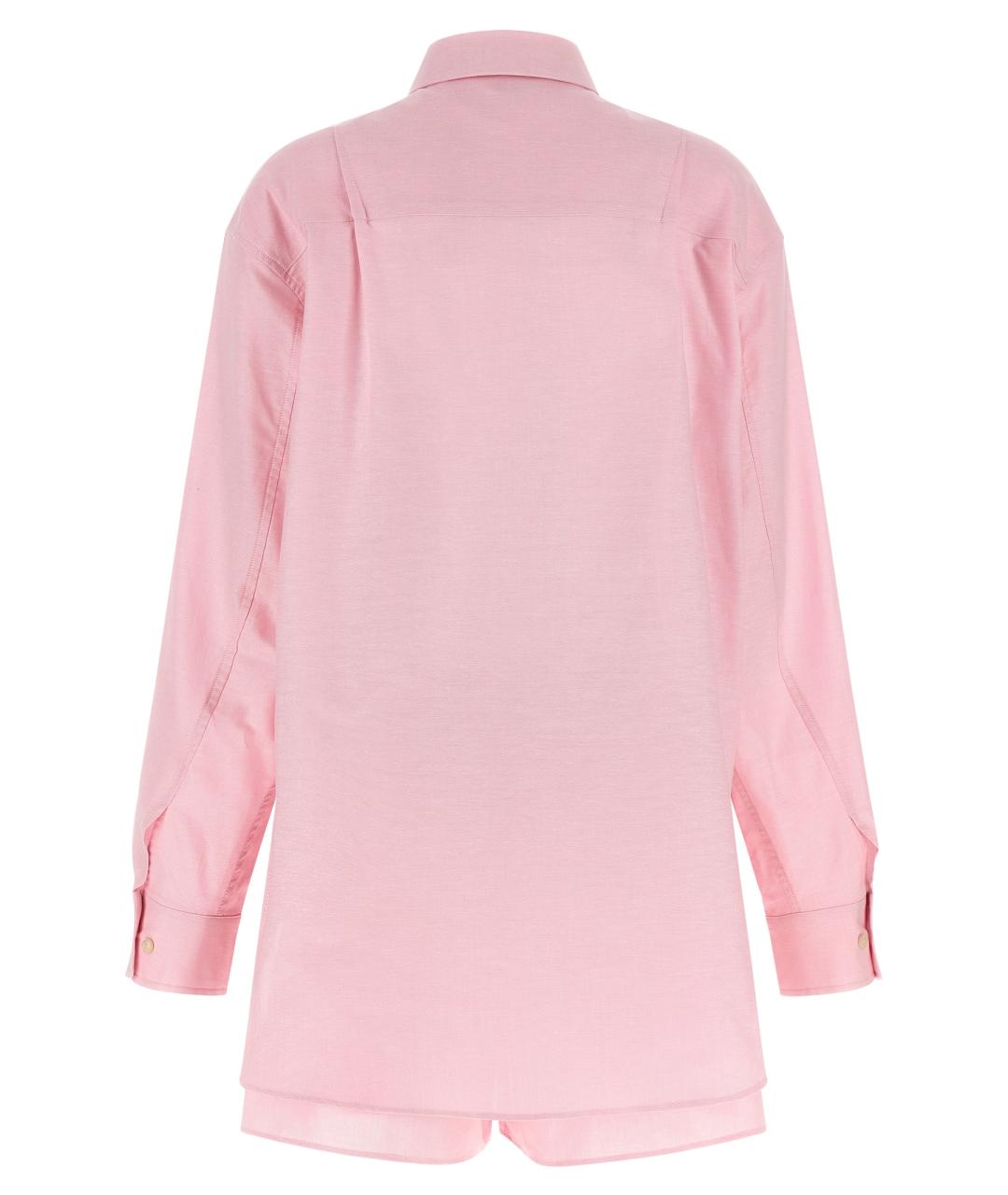 THE ANDAMANE Розовый хлопковый костюм с брюками, фото 2