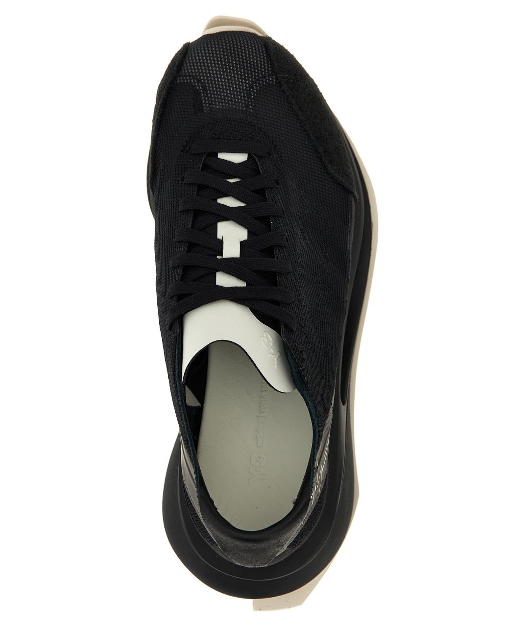 Y-3 Черные текстильные кроссовки, фото 4