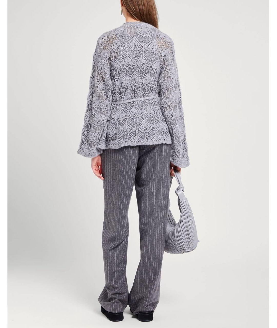 FABIANA FILIPPI Серый шерстяной кардиган, фото 7