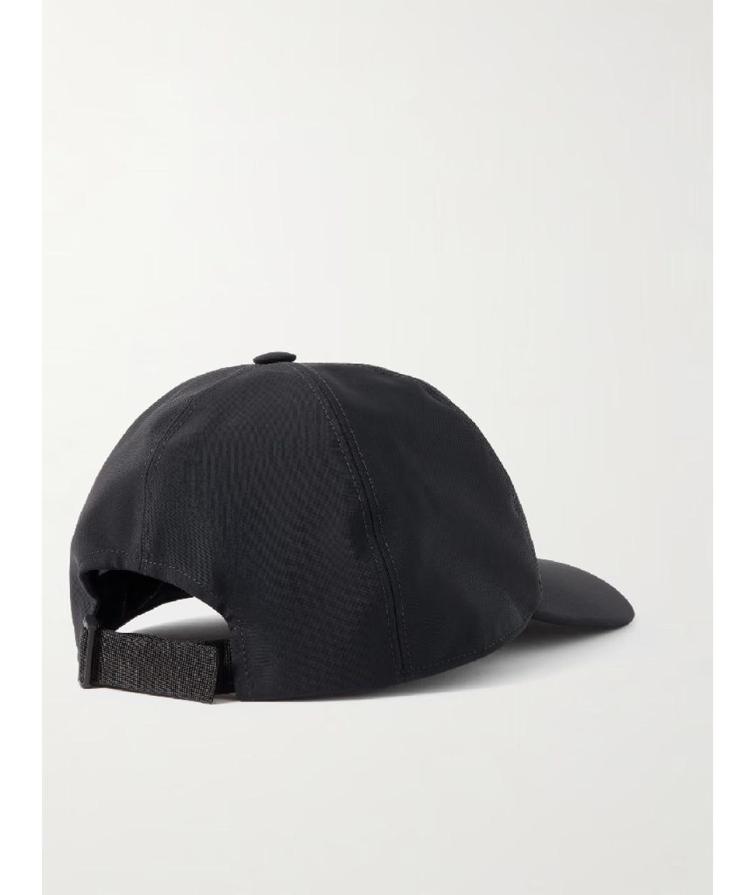 MONCLER Черная синтетическая кепка/бейсболка, фото 2