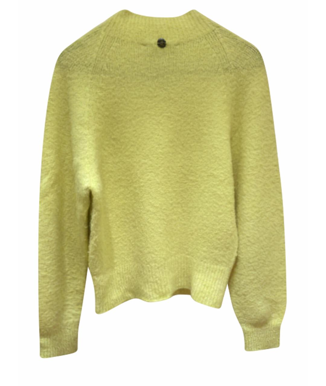 TWIN-SET Желтый полиамидовый джемпер / свитер, фото 1