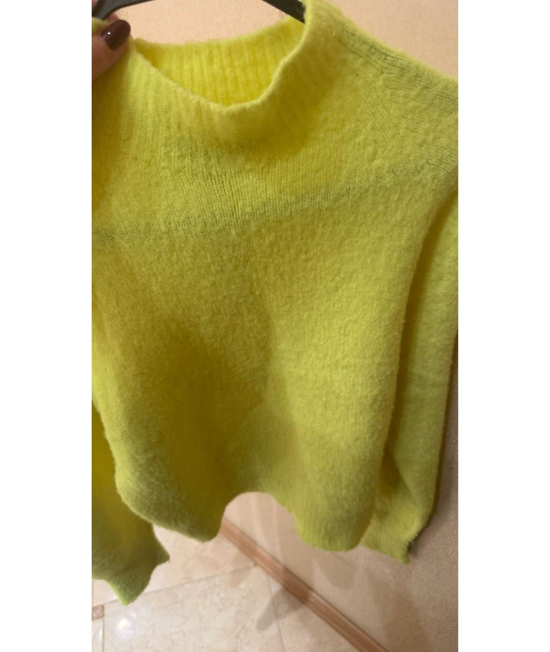 TWIN-SET Желтый полиамидовый джемпер / свитер, фото 4