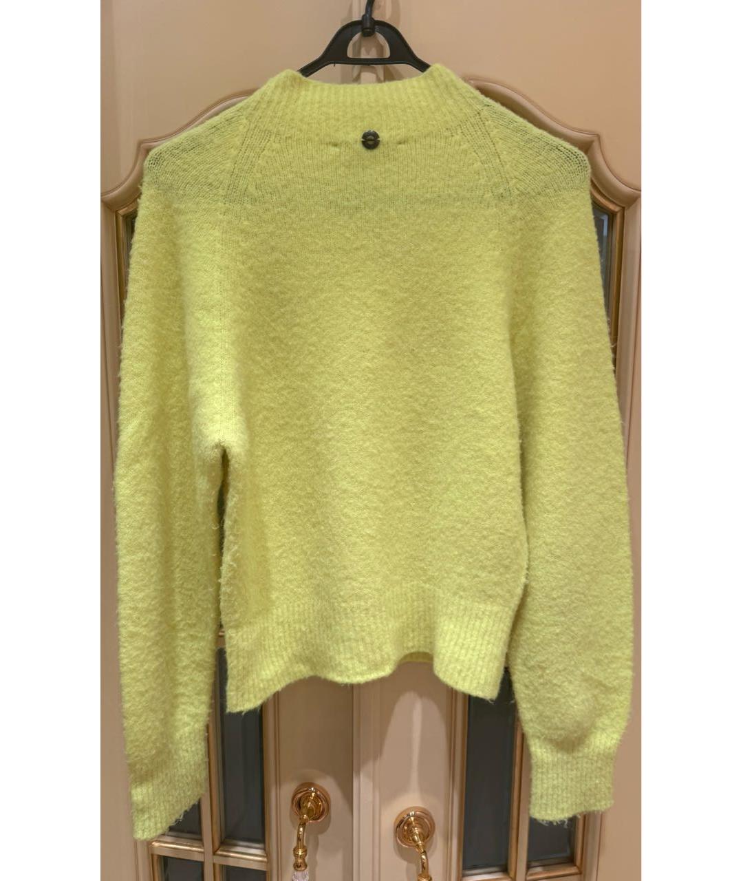 TWIN-SET Желтый полиамидовый джемпер / свитер, фото 6