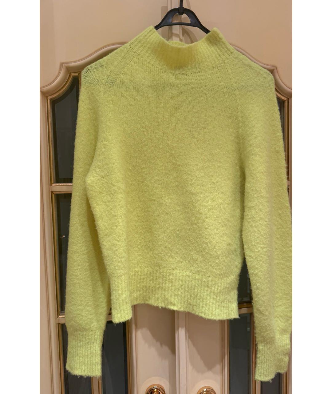TWIN-SET Желтый полиамидовый джемпер / свитер, фото 5