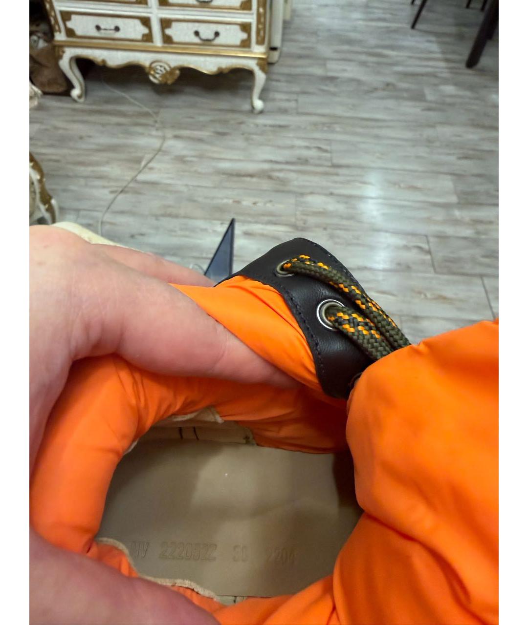 HERMES Хаки синтетические ботинки, фото 6