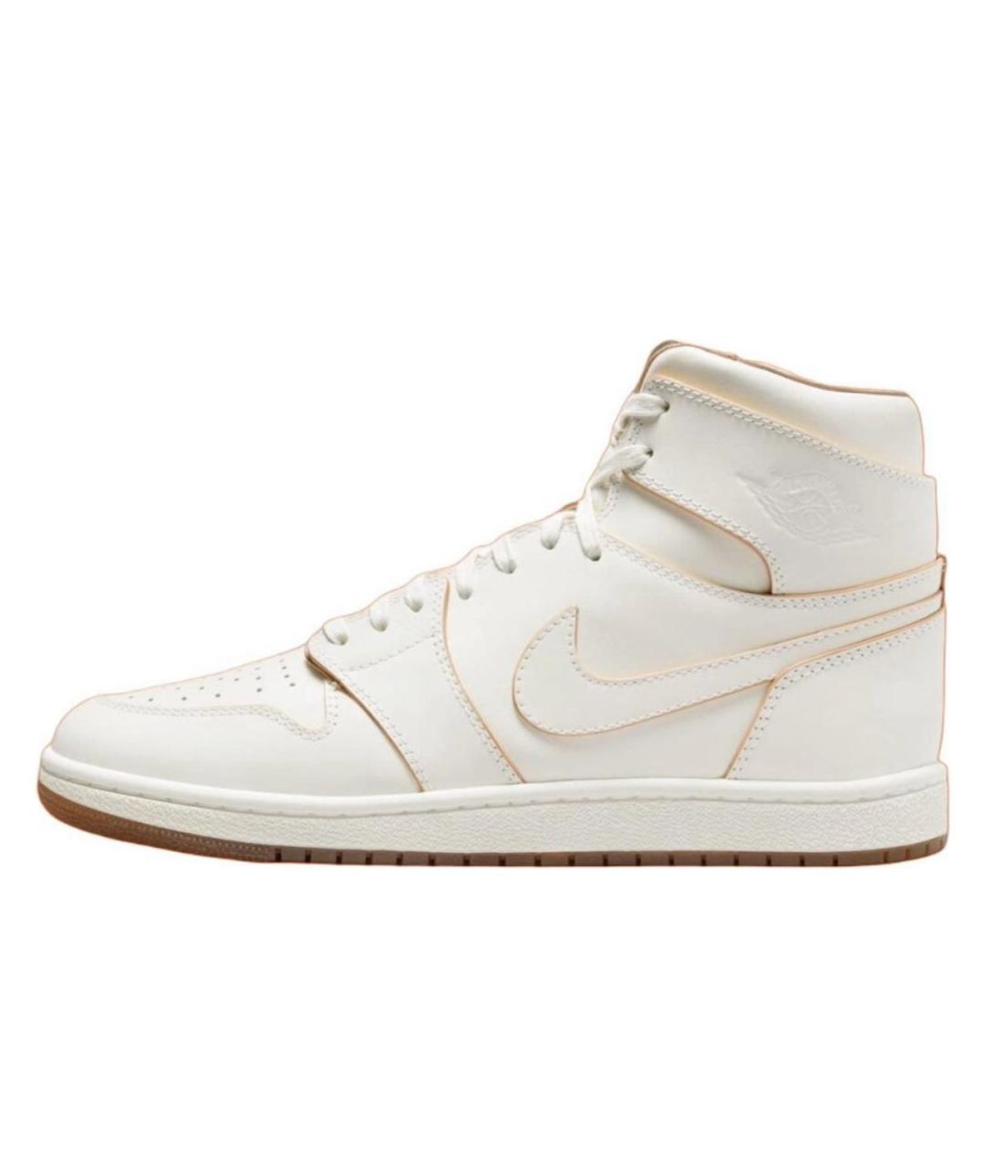 NIKE Белые кожаные высокие кроссовки / кеды, фото 7