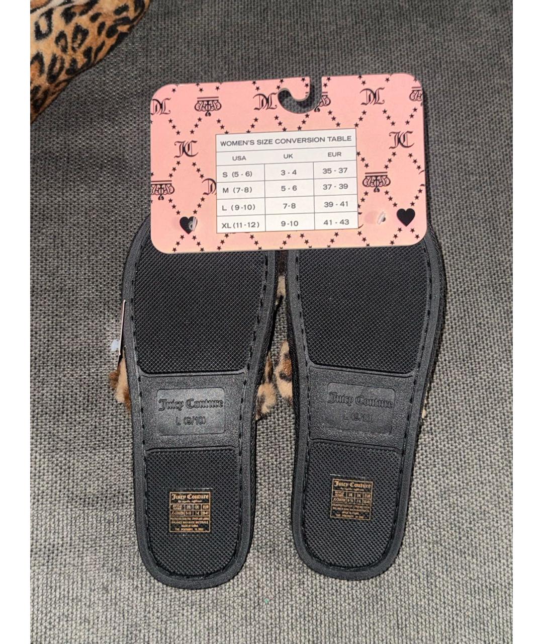 JUICY COUTURE Коричневые шлепанцы, фото 2